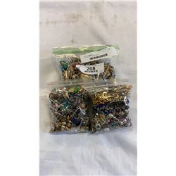 3 BAGS OF JEWELLERY