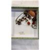 Image 5 : 925 NECKLACE W/ CORAL AND TURQUOISE, AND TRAY OF BEADED AND PEARL-LIKE NECKLACES