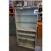 Image 1 : 2 PIECE WHITE GLASS DOOR DISPLAY CABINET WITH SLIDE OUT DRAWERS