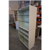 Image 2 : 2 PIECE WHITE GLASS DOOR DISPLAY CABINET WITH SLIDE OUT DRAWERS