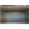 Image 7 : 2 PIECE WHITE GLASS DOOR DISPLAY CABINET WITH SLIDE OUT DRAWERS
