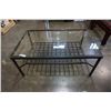 Image 1 : METAL BASE GLASSTOP COFFEE TABLE