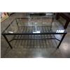 Image 2 : METAL BASE GLASSTOP COFFEE TABLE