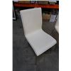 Image 2 : 3 METAL AND LEATHER CHAIRS