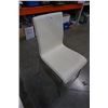 Image 3 : 3 METAL AND LEATHER CHAIRS