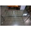 Image 1 : GLASSTOP METAL BASE COFFEE TABLE