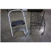 Image 2 : IRON MAGAZINE RACK AND SAFETY FIRST STEP STOOL