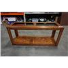 Image 2 : OAK GLASSTOP SOFA TABLE