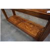 Image 6 : OAK GLASSTOP SOFA TABLE