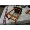 Image 7 : 2 HAND CRAFTED LEATHER AND TEAK CHAIRS