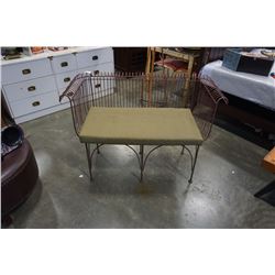 IRON WIRE METAL BENCH