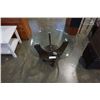Image 2 : ROUND MODERN GLASSTOP ENDTABLE