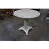 Image 2 : WHITE PEDESTAL SIDE TABLE