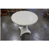 Image 3 : WHITE PEDESTAL SIDE TABLE