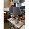 Image 1 : PAIR OF MODERN CLEAR ACRYLIC TABLE LAMPS