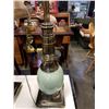 Image 2 : PAIR OF STIFFLE PORCELAIN AND BRASS OSTERAGE EGG LAMPS