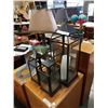 Image 1 : 4 METAL AND GLASS LANTERNS