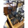 Image 2 : 4 METAL AND GLASS LANTERNS