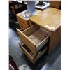 Image 3 : OAK FILING CABINET WITH KEYS