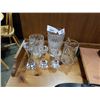 Image 1 : CRYSTAL VASES, CANDLESTICKS AND PITCHER
