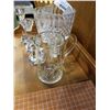 Image 3 : CRYSTAL VASES, CANDLESTICKS AND PITCHER