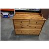 Image 10 : PINE 4 DRAWER DRESSER