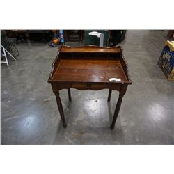 ANTIQUE WRITING DESK W/ GALLERY