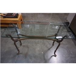 GLASSTOP SOFA TABLE