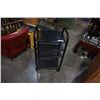 Image 1 : 4 TIER ROLLING BLACK METAL SHELF