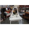 Image 3 : WHITE VANITY WITH MIRROR