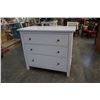 Image 3 : WHITE 3 DRAWER DRESSER