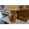 Image 3 : CERAMIC TABLE LAMP WITH ROPE ACCENTS