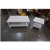 Image 1 : WHITE IKEA COFFEE AND ENDTABLE