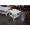 Image 3 : WHITE IKEA COFFEE AND ENDTABLE