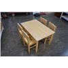 Image 1 : MAPLE KIDS TABLE WITH 4 CHAIRS