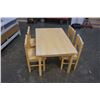 Image 2 : MAPLE KIDS TABLE WITH 4 CHAIRS