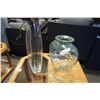 Image 2 : 2 LARGE GLASS VASES