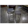 Image 1 : 2 BLACK DECORATIVE METAL NESTING STANDS