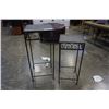 Image 2 : 2 BLACK DECORATIVE METAL NESTING STANDS