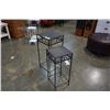 Image 3 : 2 BLACK DECORATIVE METAL NESTING STANDS