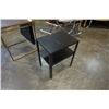 Image 2 : METAL MAGAZINE RACK ENDTABLE AND SMALL BLACK ENDTABLE