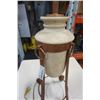 Image 3 : METAL BASE POTTERY TABLE LAMP