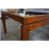 Image 3 : TEAK GLASSTOP COFFEE TABLE