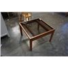 Image 5 : TEAK GLASSTOP COFFEE TABLE
