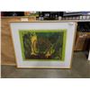 Image 1 : WHO ARE WE LEP BY VALERIE METZ 13/15 ETCHING LIME, GALLERY PRICE $600