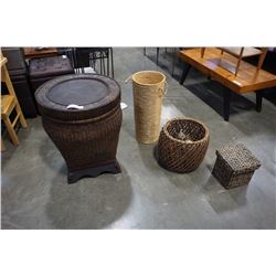 WICKER BASKET AND HAMPERS