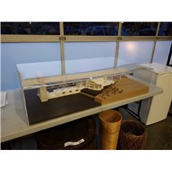 SCALE ORIGINAL ARCHITECTURAL MODEL OF VANCOUVER PLANETARIUM AND BURRARD STREET BRIDGE 1/1 IN PLEXI C