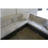 Image 6 : BRAND NEW PREMIUM OUTDOOR GIANT L SECTIONAL W/ LIGHT GREY CUSHIONS AND 3 ACCENT PILLOWS  - RETAIL $2
