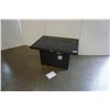 Image 3 : BRAND NEW RATTAN AND GLASS TOP FIRE TABLE RETAIL $999, POWDER COATED ALUMINUM FRAME, 55,000 BTU, CSA
