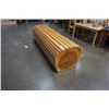 Image 2 : HAND CRAFTED WOOD BENCH - FOR OLYMPICS BURL ENDS - RETAIL $5000